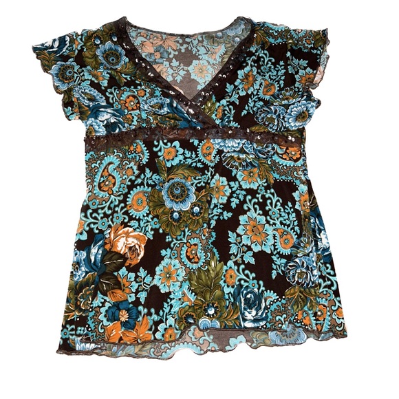 y2k 2000s hippie t shirt ! size m-l - Picture 1 of 2